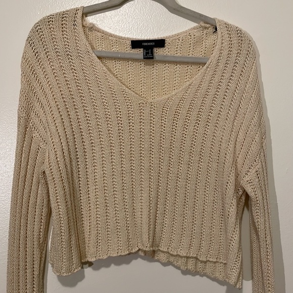 Forever 21 Long Sleeve Knit V-Neck Sweater - Picture 7 of 9